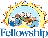 "Fellowship" with a graphic image of people